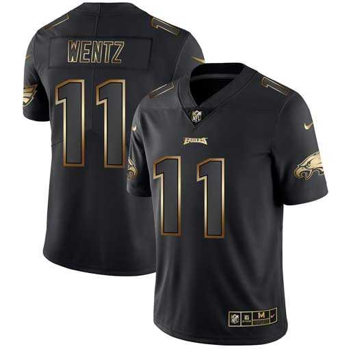 Nike Eagles 11 Carson Wentz Black Gold Vapor Untouchable Limited Jersey Dyin,We sell and wholesale Nike Eagles 11 Carson Wentz Black Gold Vapor Untouchable Limited Jersey Dyin on line form chian!